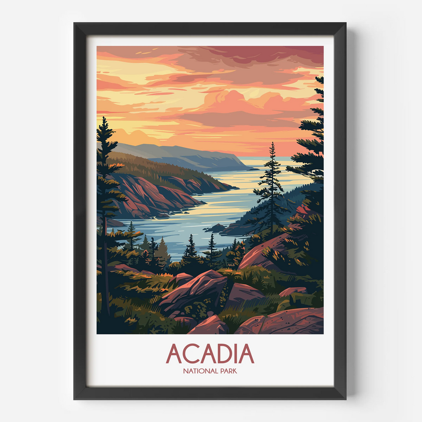 Acadia Souvenir Poster Print