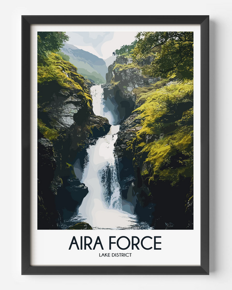 Aira Force Modern Travel Poster