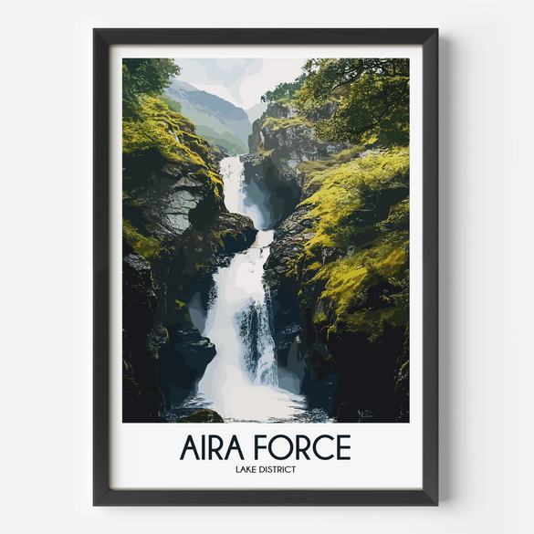 Aira Force Modern Travel Poster
