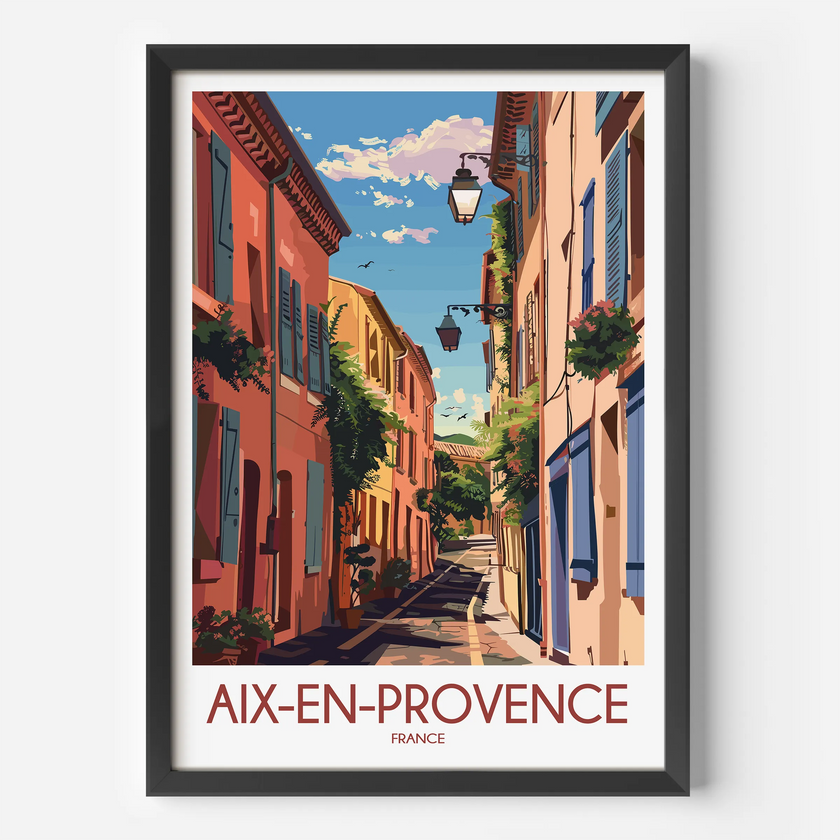 Aix-En-Provence Souvenir Poster Print
