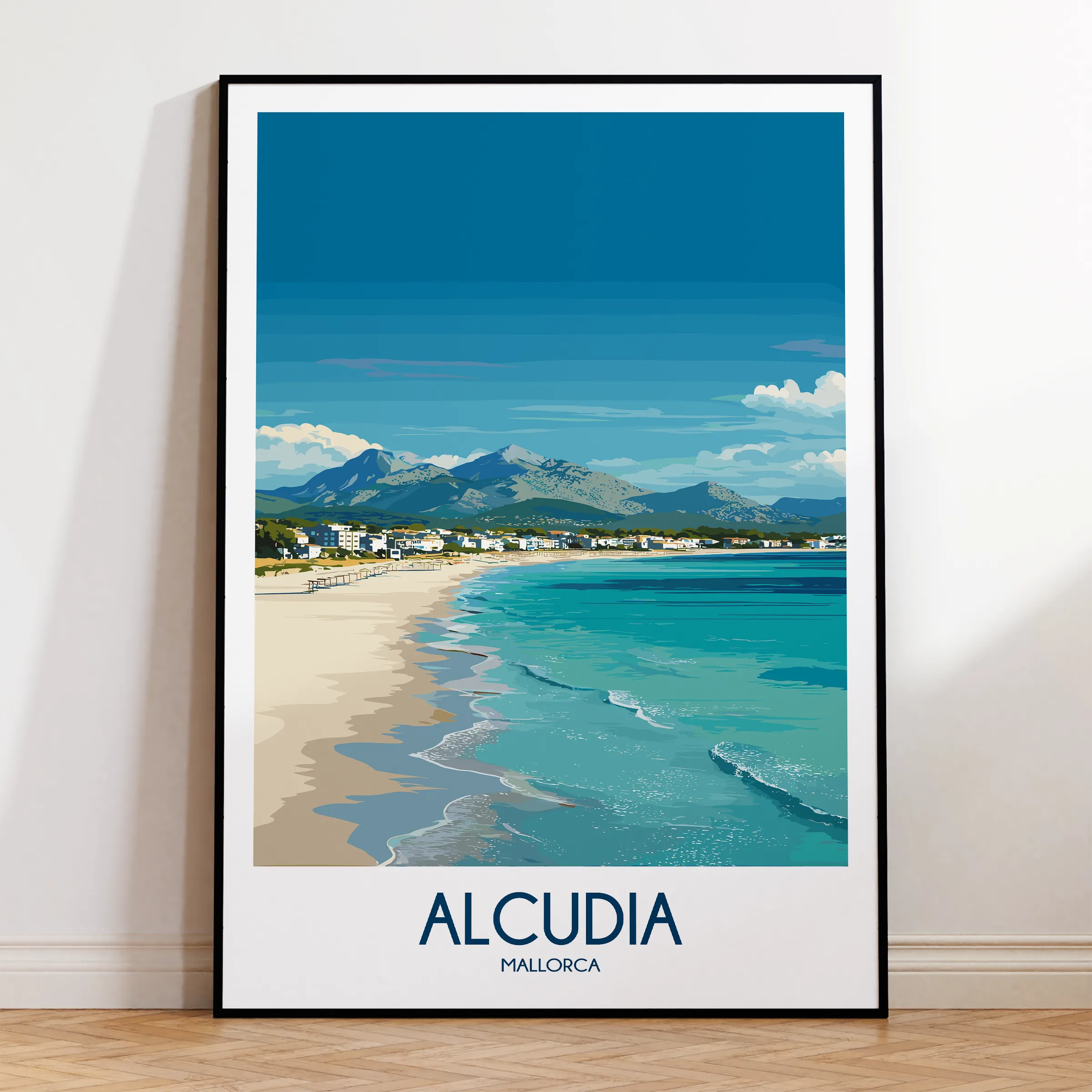 Alcudia Retro Travel Illustration