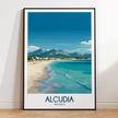 Alcudia Retro Travel Illustration
