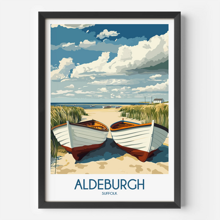 Aldeburgh Retro Travel Illustration