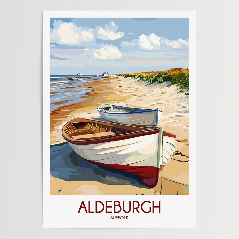 Aldeburgh Vintage Style Print