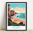Algarve Retro Travel Illustration