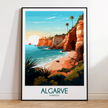 Algarve Retro Travel Illustration
