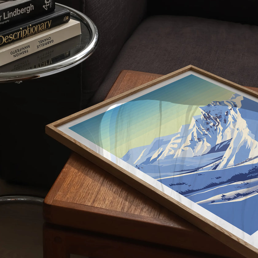 Alpe D'Huez Scenic Landscape Art