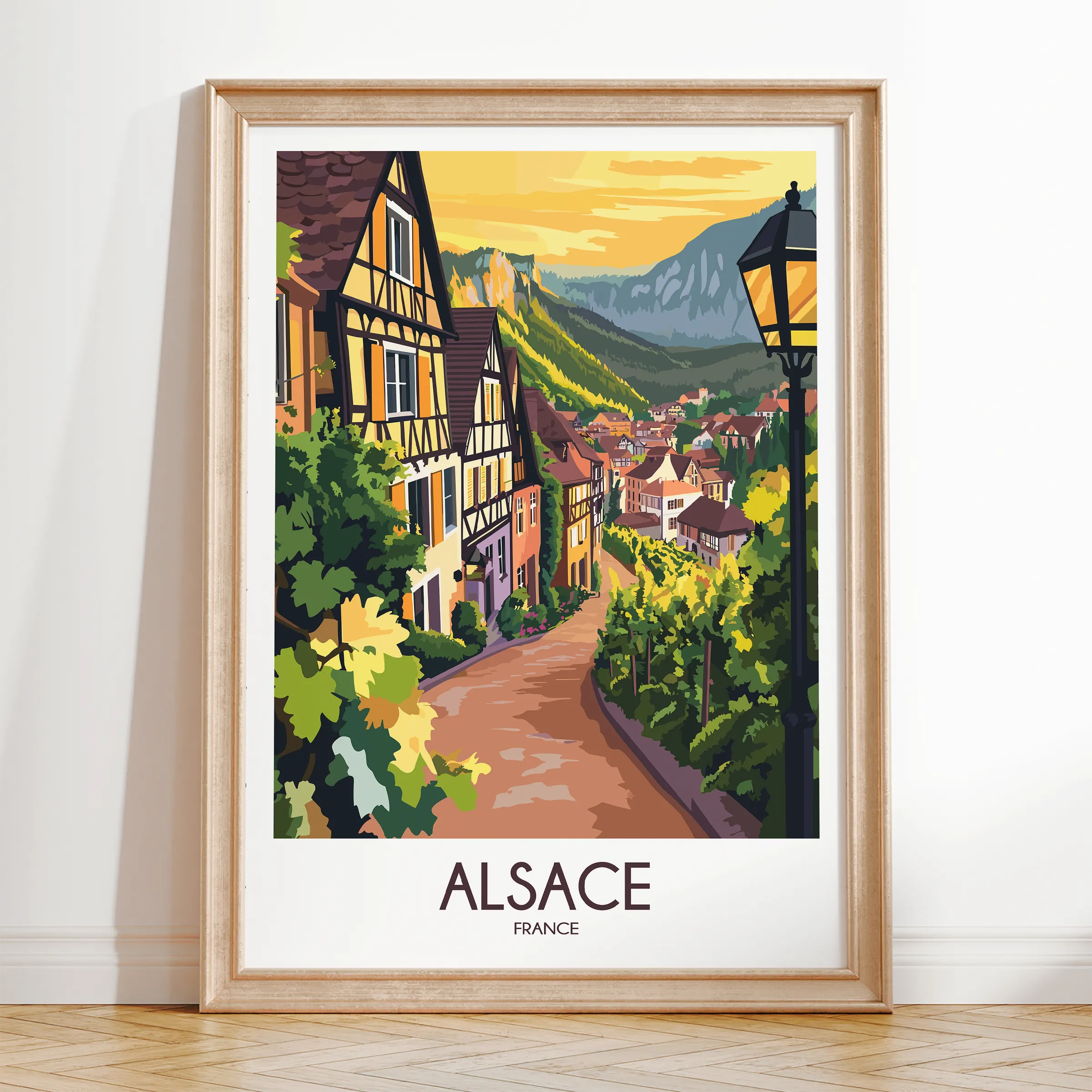 Alsace Destination Art Gift