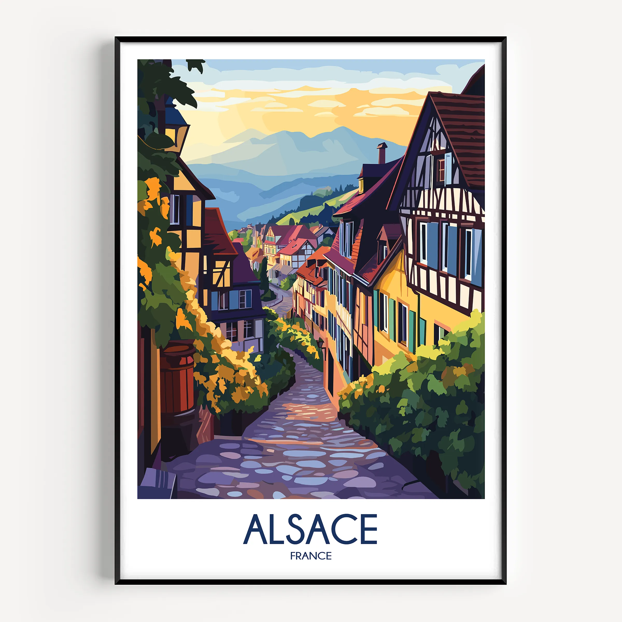 Alsace Destination Art Gift
