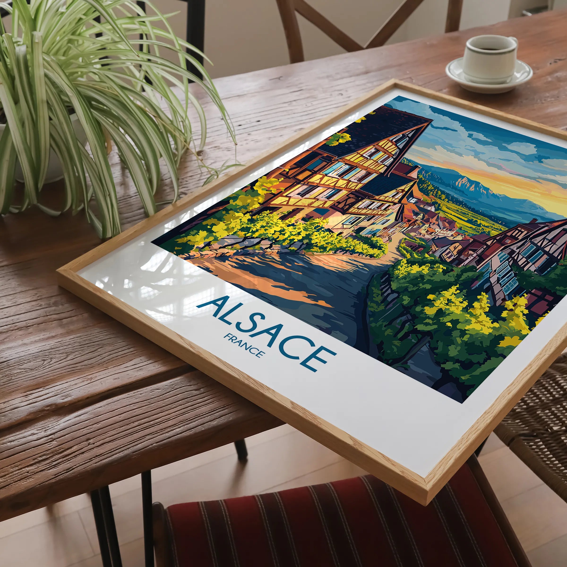 Alsace Modern Travel Poster