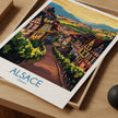 Alsace Retro Travel Illustration