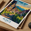 Alsace Retro Travel Illustration