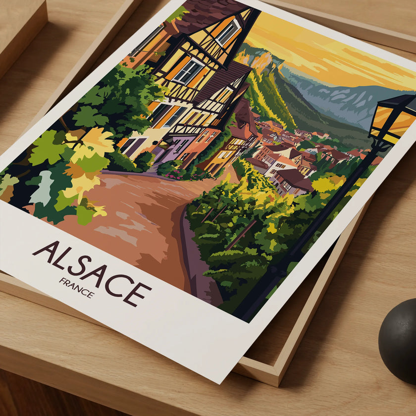 Alsace Scenic Landscape Art