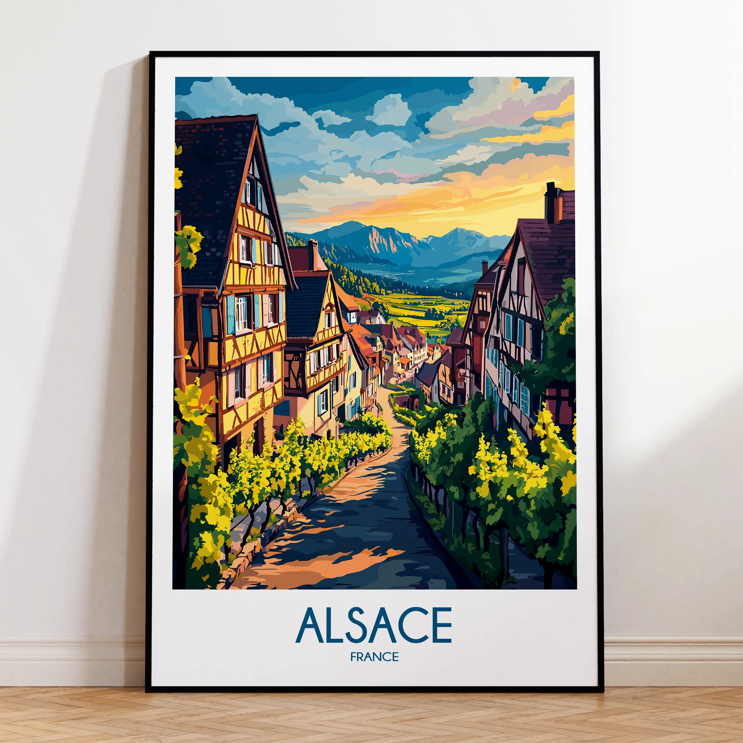 Alsace Scenic Landscape Art
