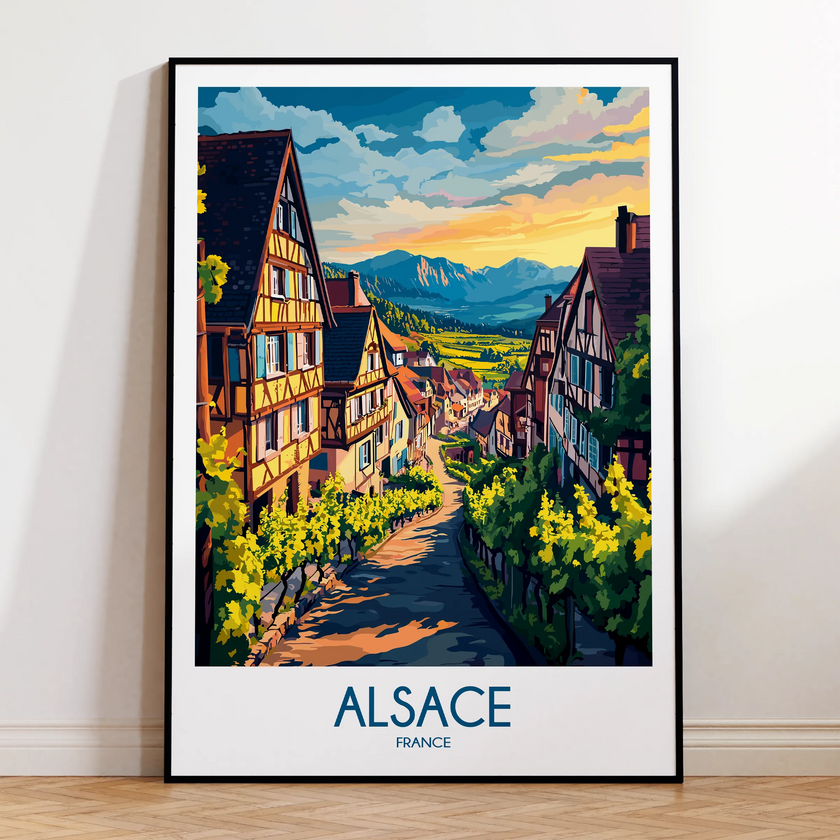 Alsace Scenic Landscape Art