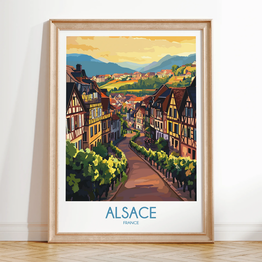 Alsace Souvenir Poster Print
