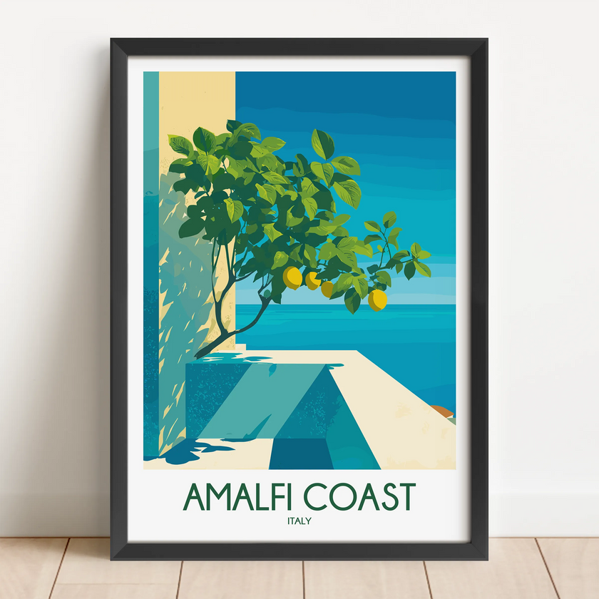 Amalfi Coast Destination Art Gift