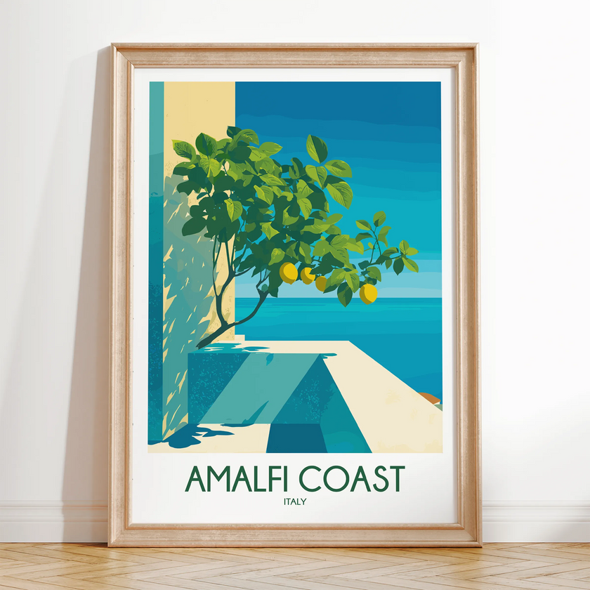 Amalfi Coast Minimalist Wall Art