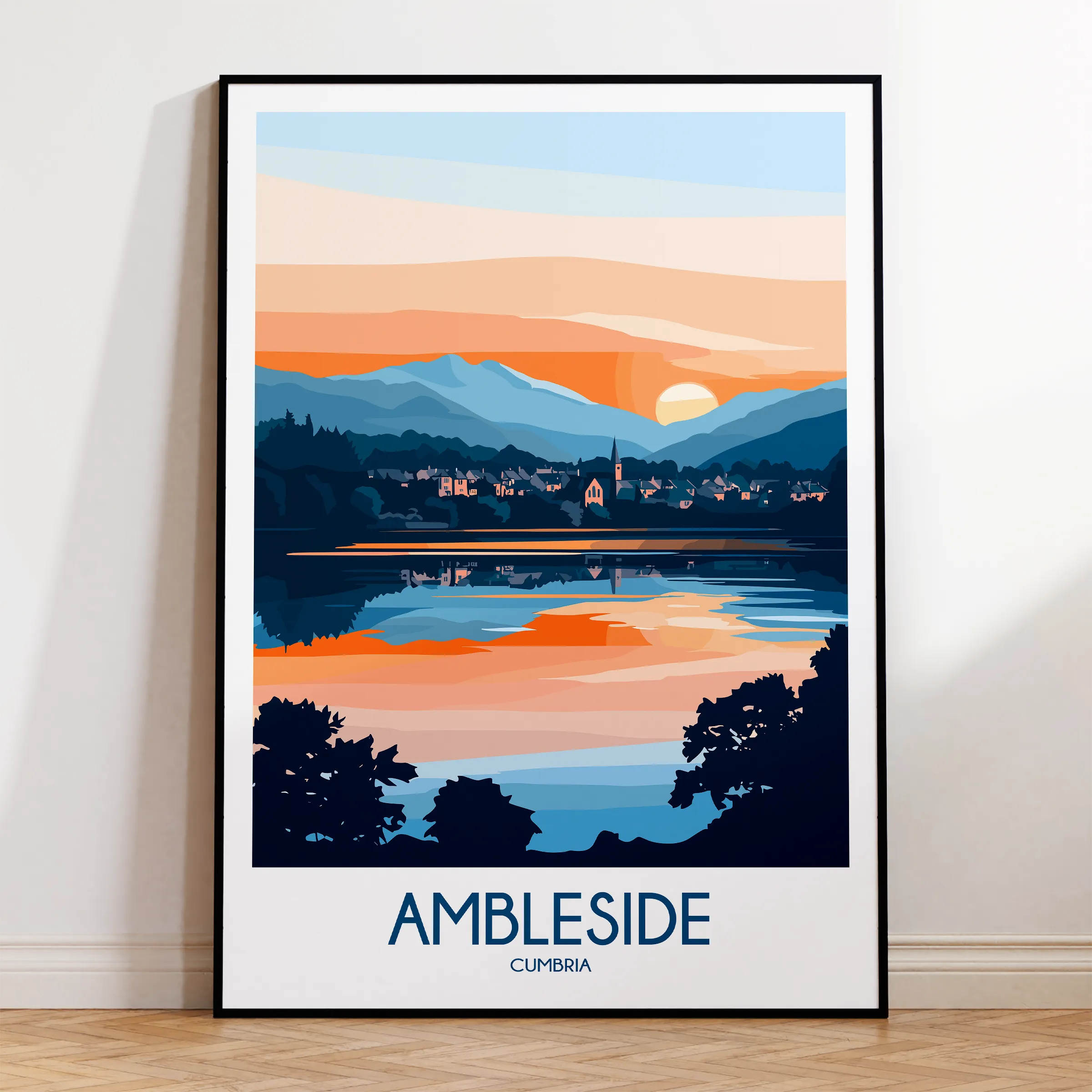 Ambleside Vintage Style Print