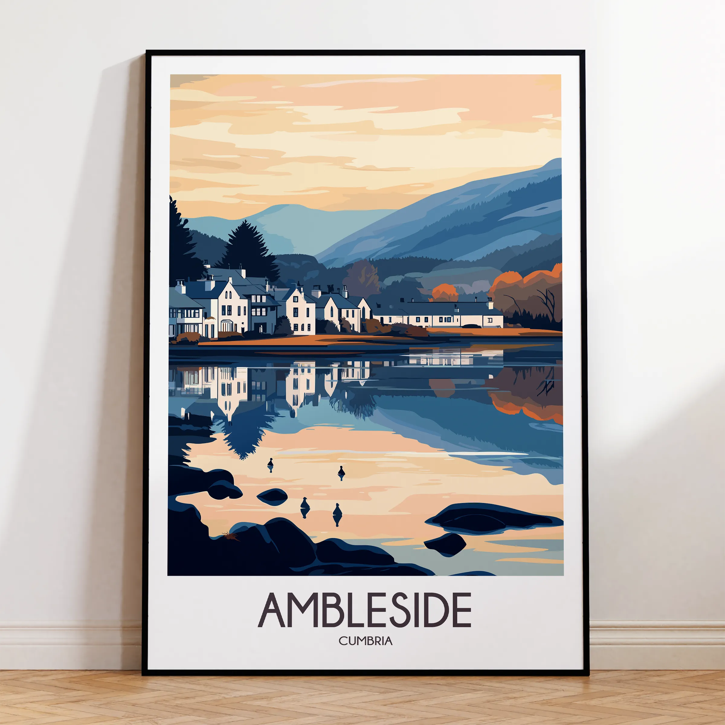 Ambleside Vintage Style Print