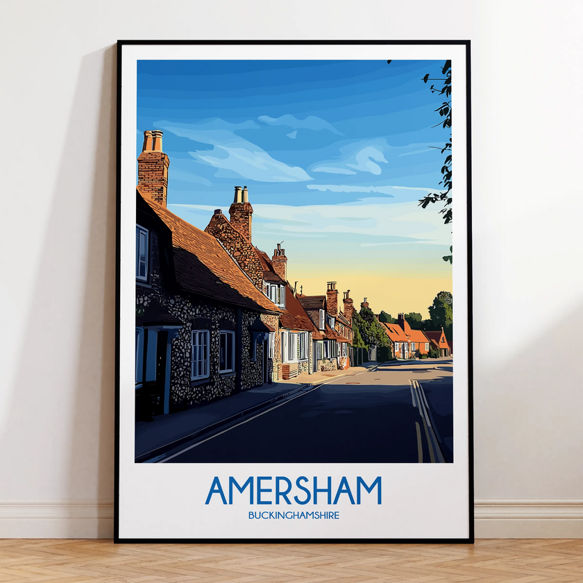 Amersham Modern Travel Poster