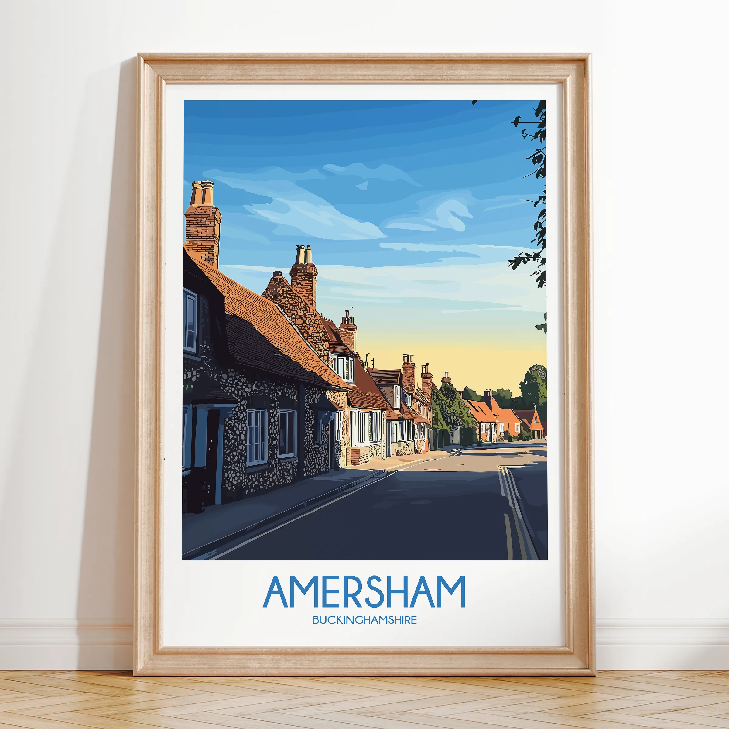 Amersham Retro Travel Illustration