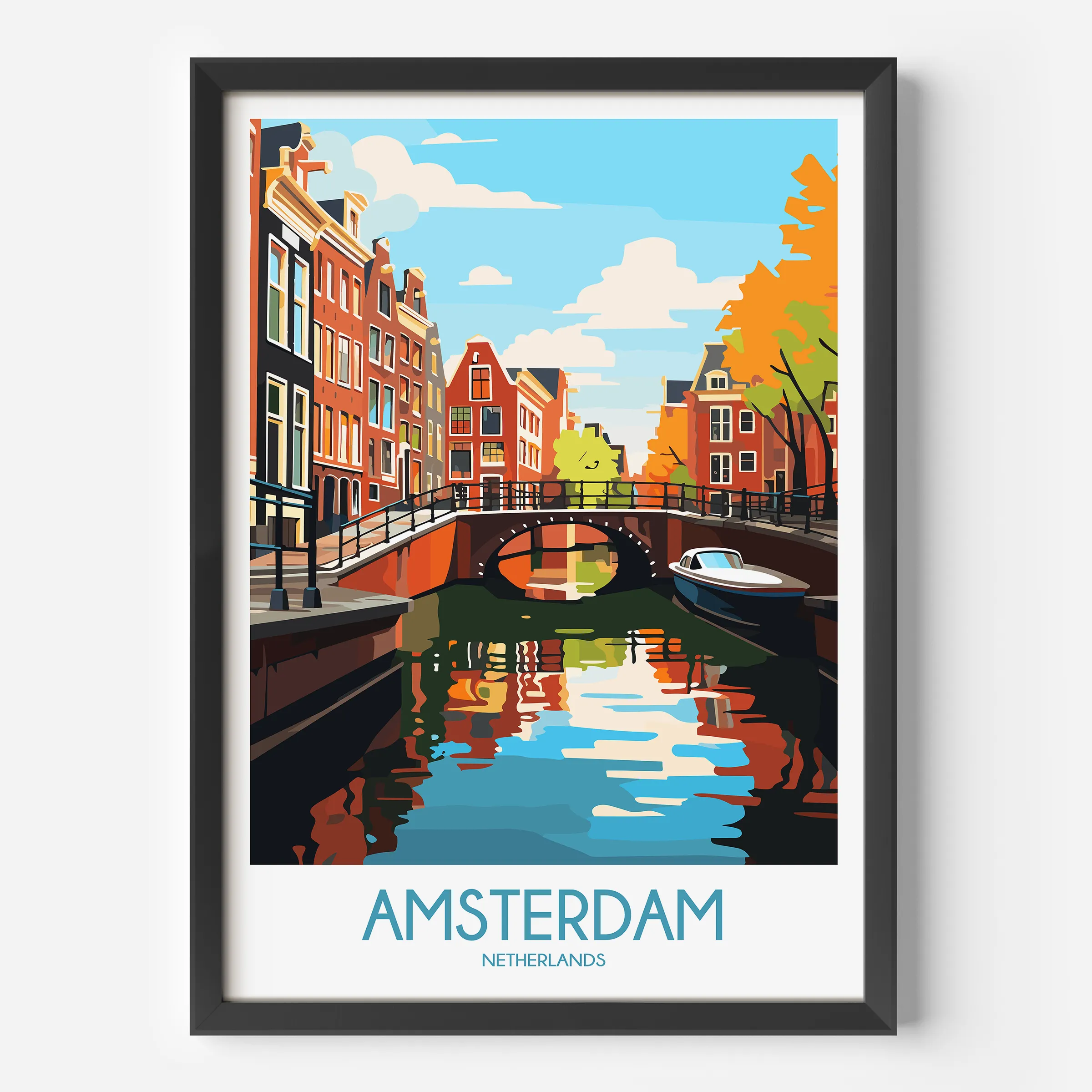 Amsterdam Destination Art Gift