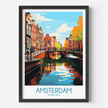 Amsterdam Destination Art Gift