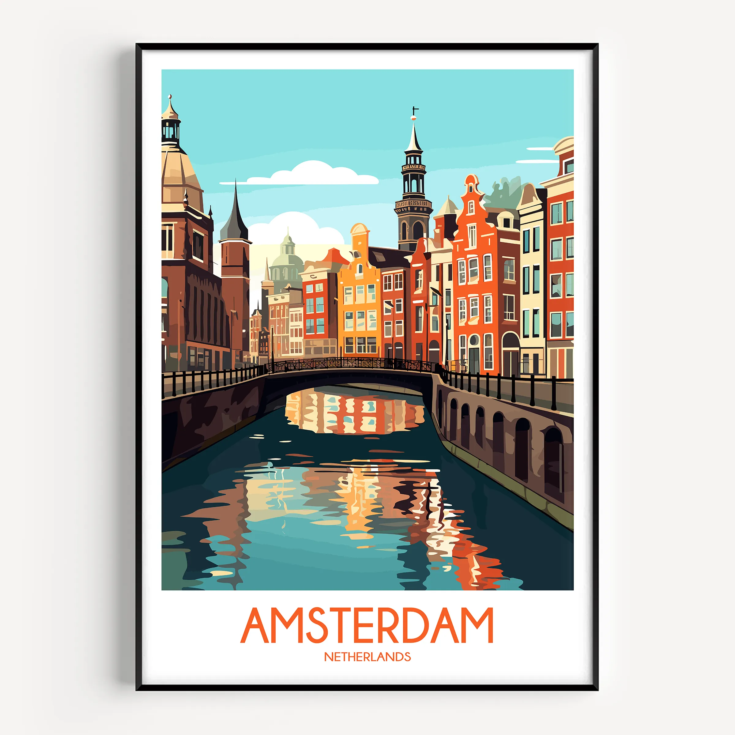 Amsterdam Destination Art Gift