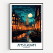 Amsterdam Destination Art Gift
