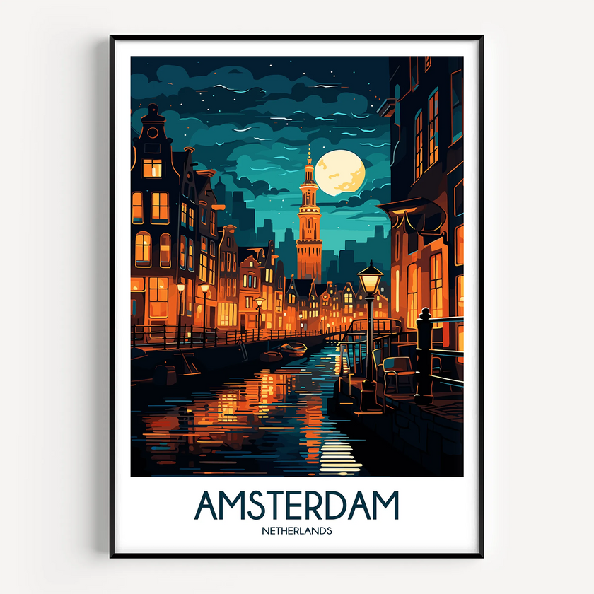 Amsterdam Destination Art Gift