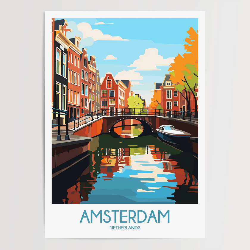 Amsterdam Minimalist Wall Art
