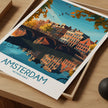 Amsterdam Modern Travel Poster
