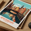 Amsterdam Modern Travel Poster