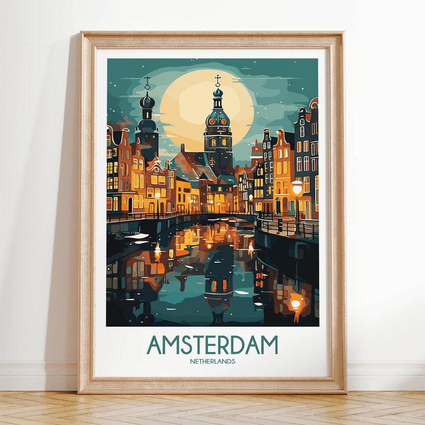 Amsterdam Scenic Landscape Art