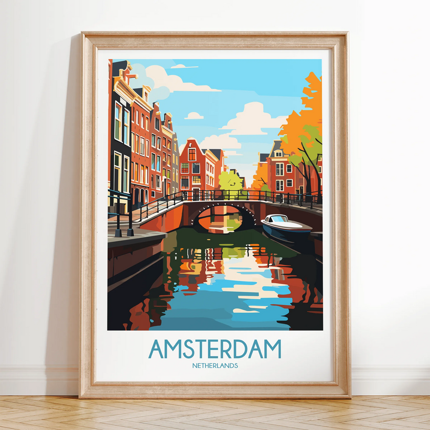 Amsterdam Souvenir Poster Print