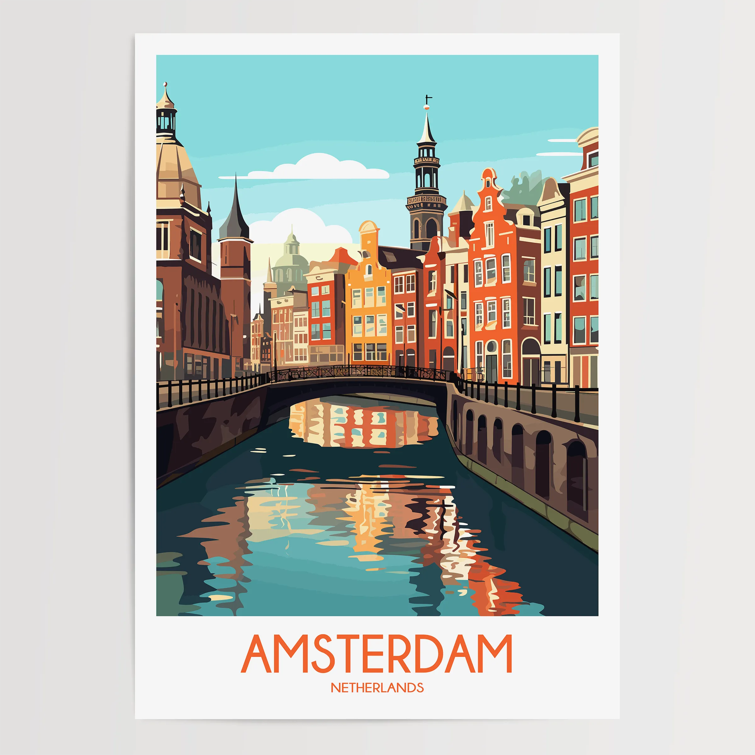 Amsterdam Souvenir Poster Print