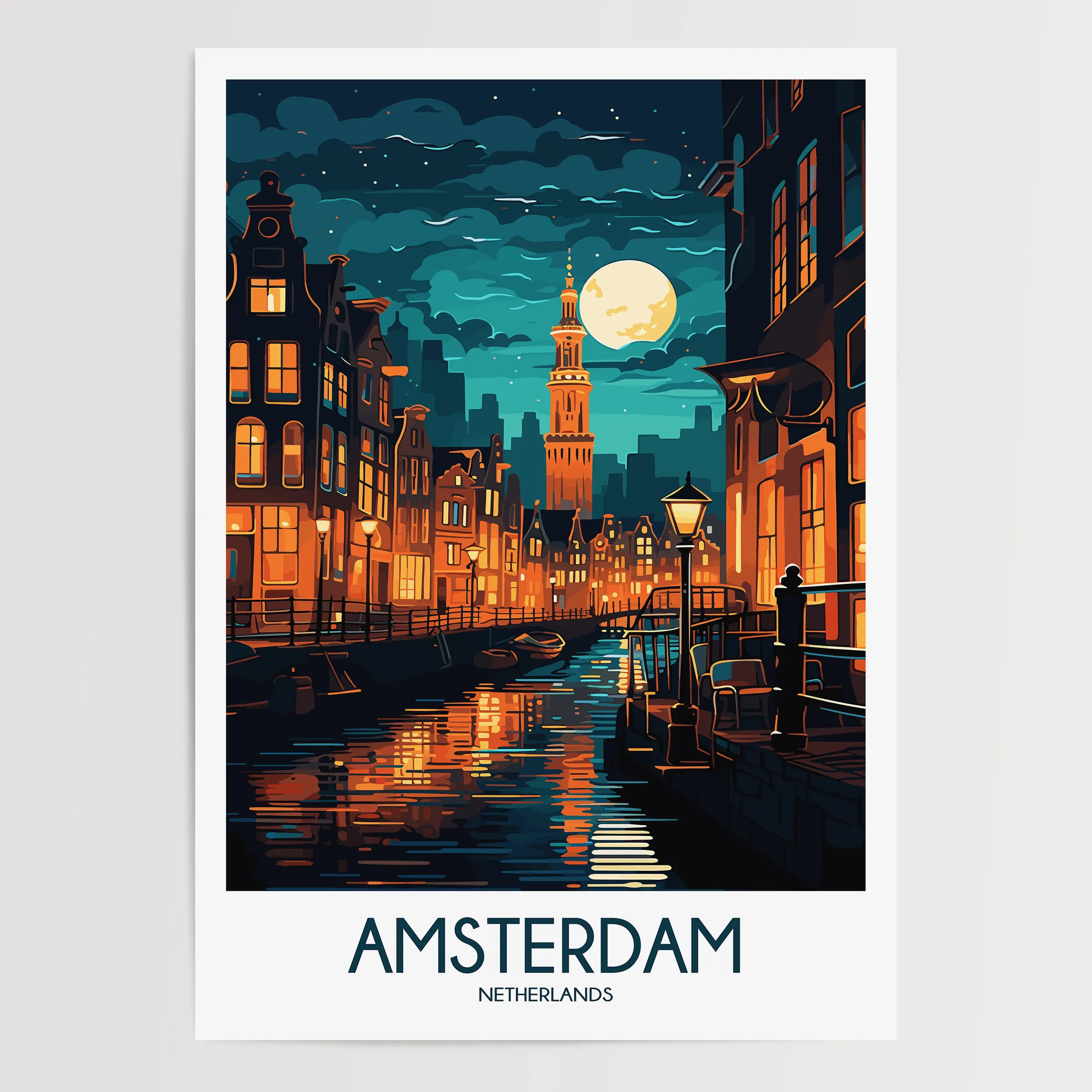 Amsterdam Souvenir Poster Print