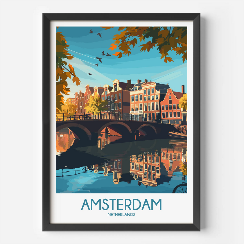 Amsterdam Souvenir Poster Print