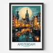 Amsterdam Vintage Style Print