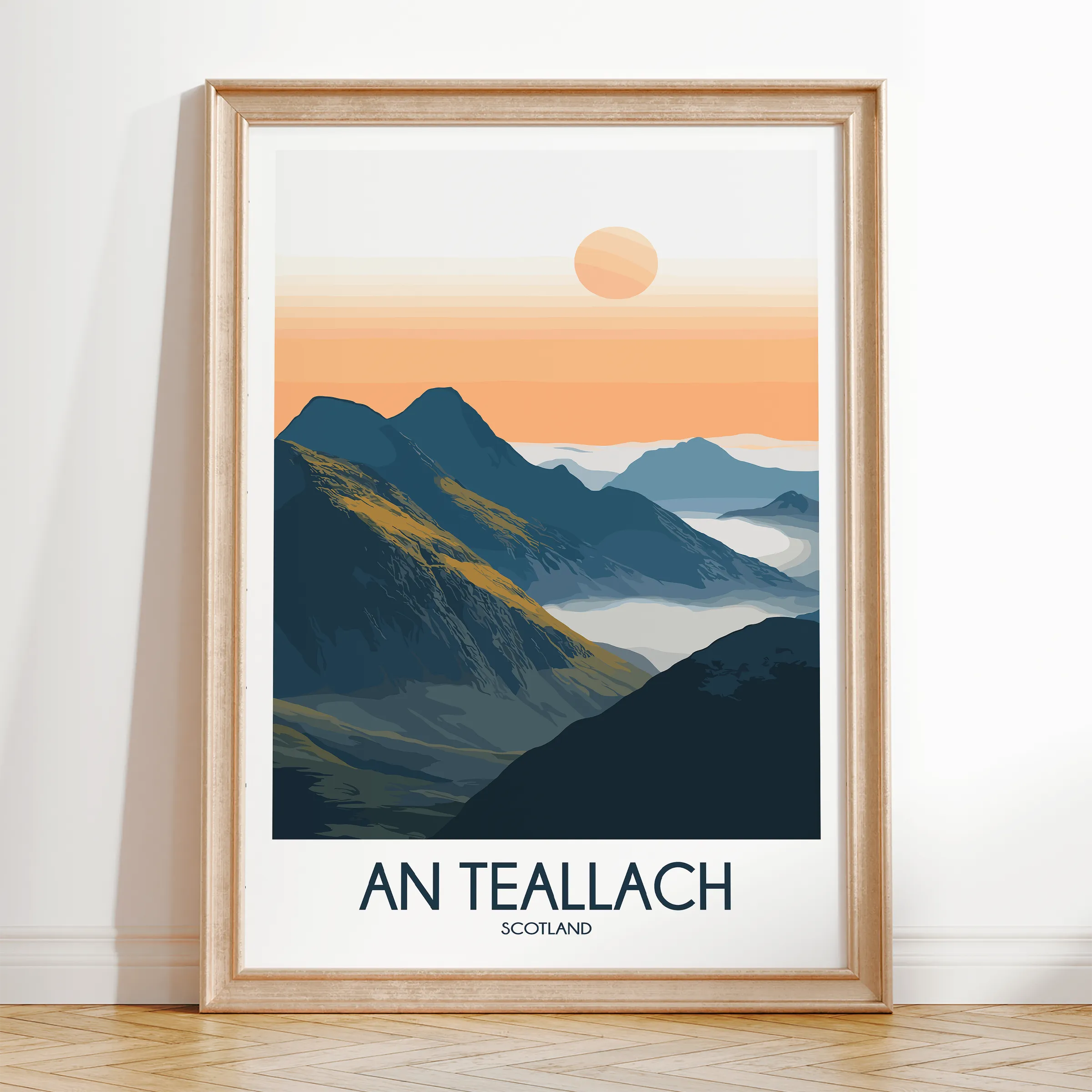 An Teallach Retro Travel Illustration