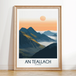 An Teallach Retro Travel Illustration