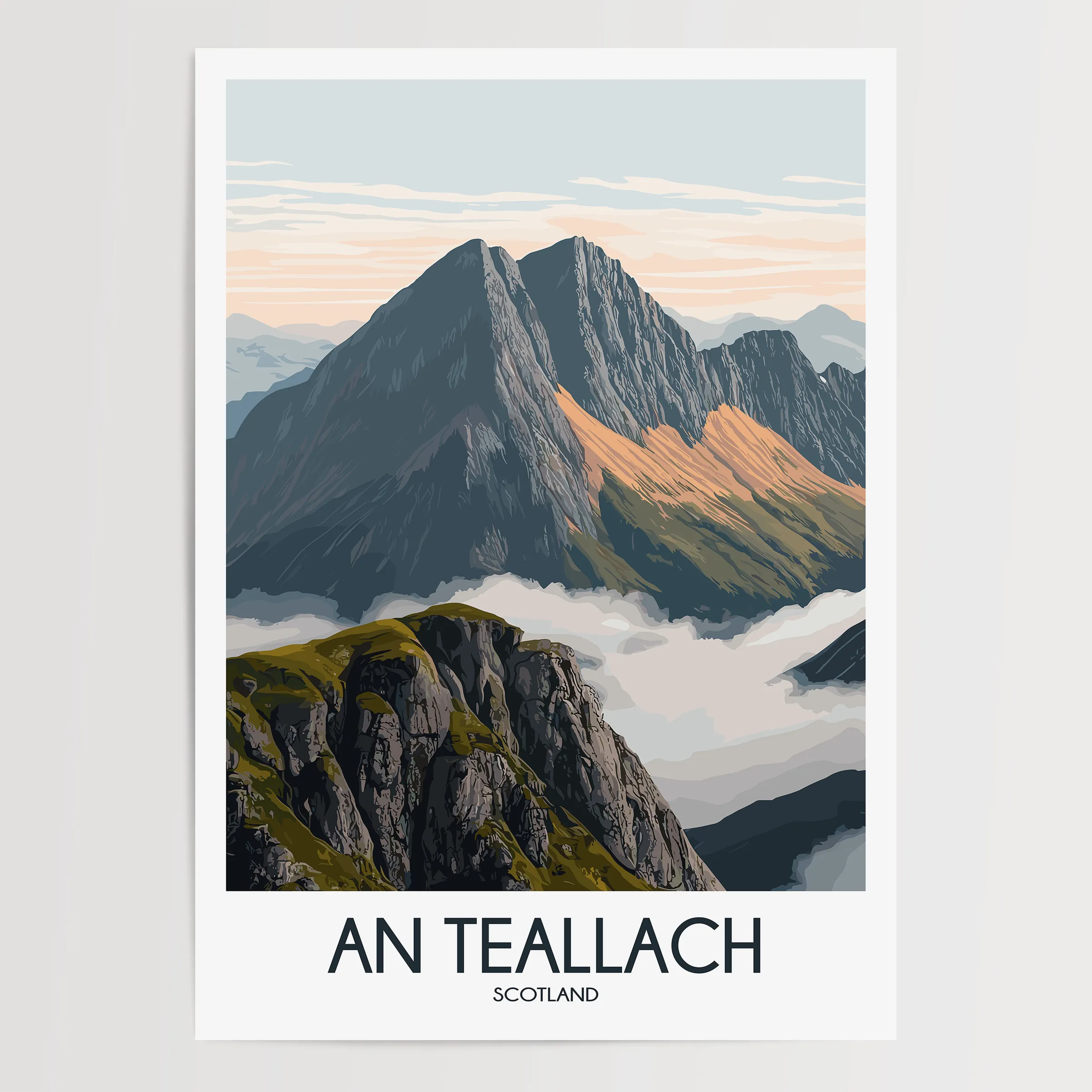 An Teallach Vintage Style Print