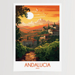 Andalucia Modern Travel Poster