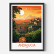 Andalucia Retro Travel Illustration