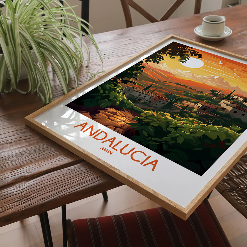 Andalucia Vintage Style Print