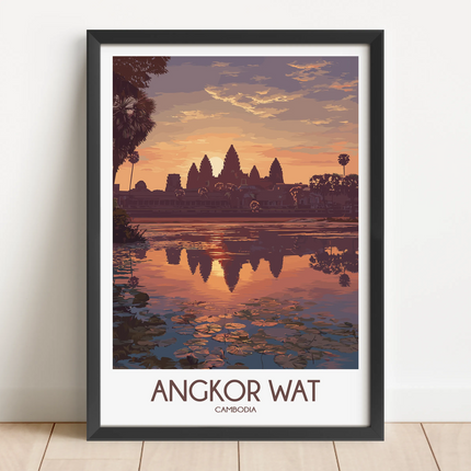 Angkor Wat Scenic Landscape Art