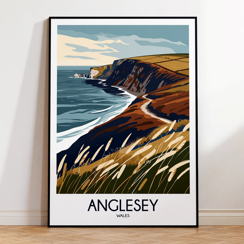 Anglesey Modern Travel Poster