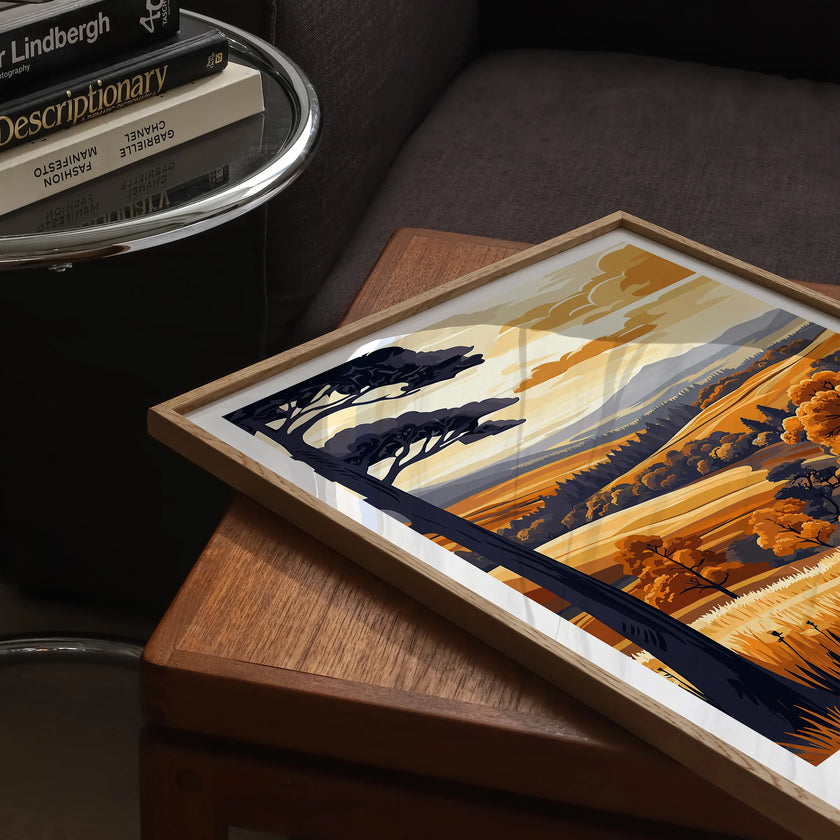 Angus Glens Modern Travel Poster