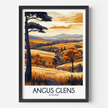 Angus Glens Modern Travel Poster